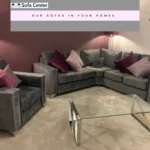 Alaska Double Corner Sofa Plush Velvet Grey