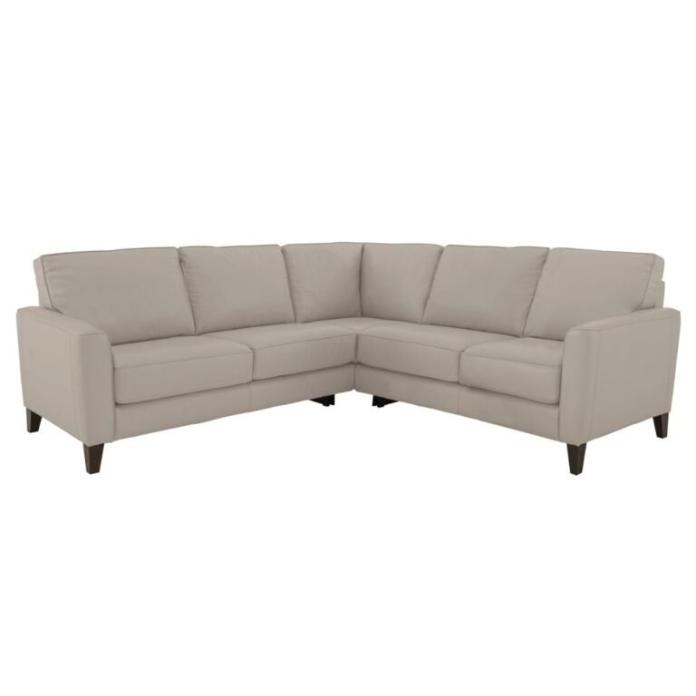 Brondby Large Leather Corner Sofa