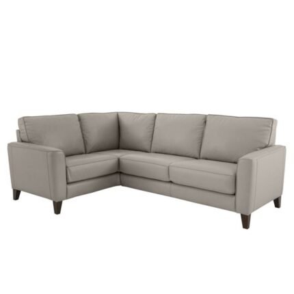 Brondby Small Leather Corner Sofa