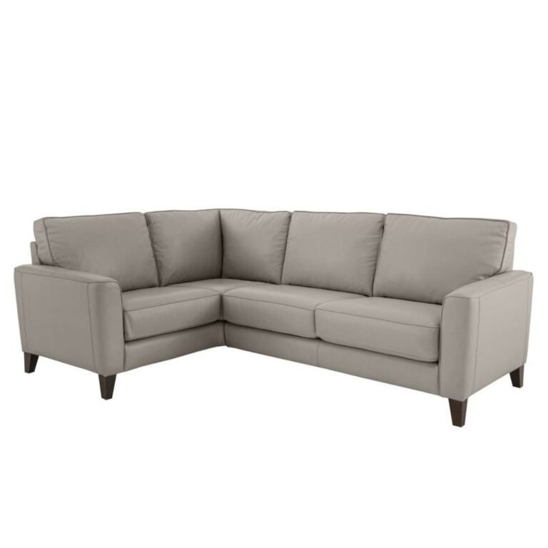Brondby Small Leather Corner Sofa