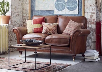 Burghley 2 Seater Leather Sofa