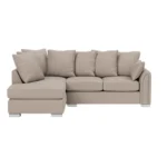 Chiswick Soft Woven Texture Right Corner Sofa – Desert Sand