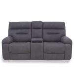 Cinemax Media 2 Seater Fabric Power Recliner Sofa with Power Headrests