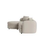 Cloud Bouclé Left Corner Sofa Bed with Storage – Off White