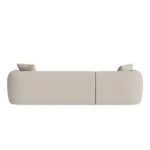 Cloud Bouclé Left Corner Sofa Bed with Storage – Off White