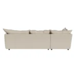 Dorchester Soft Woven Texture Left Corner Sofa – Meringue