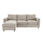 Esprit Fabric Chaise Sofa Bed with Storage