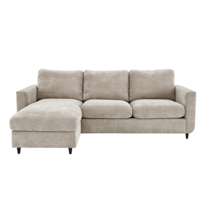 Esprit Fabric Chaise Sofa Bed with Storage
