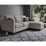 Esprit Fabric Chaise Sofa Bed with Storage