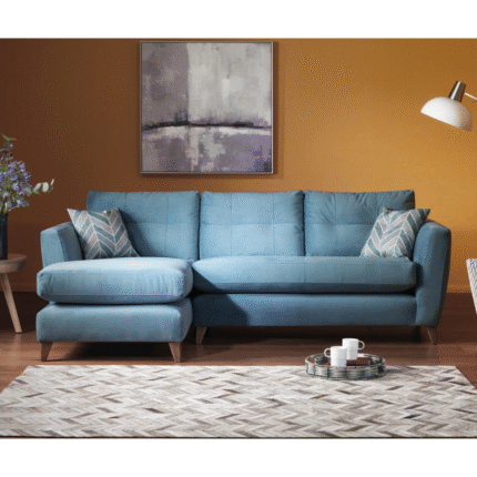 Hermione Fabric Corner Sofa with Chaise End