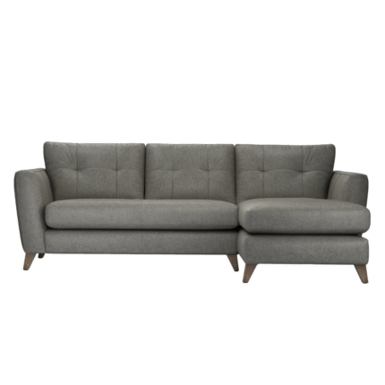 Hermione Leather Corner Sofa with Chaise End