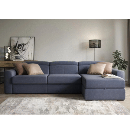 Infinity Fabric Corner Chaise Sofa Bed with Storage