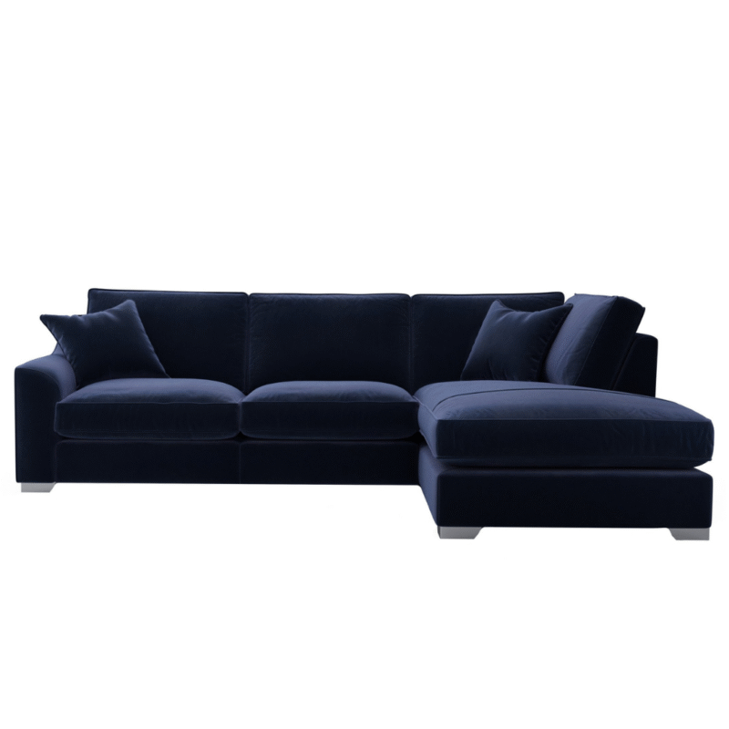 Isobel Fabric Corner Sofa with Chaise End