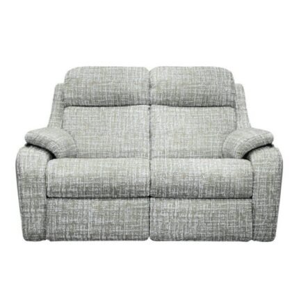 Kingsbury 2 Seater Fabric Power Recliner Sofa with Power Headrests