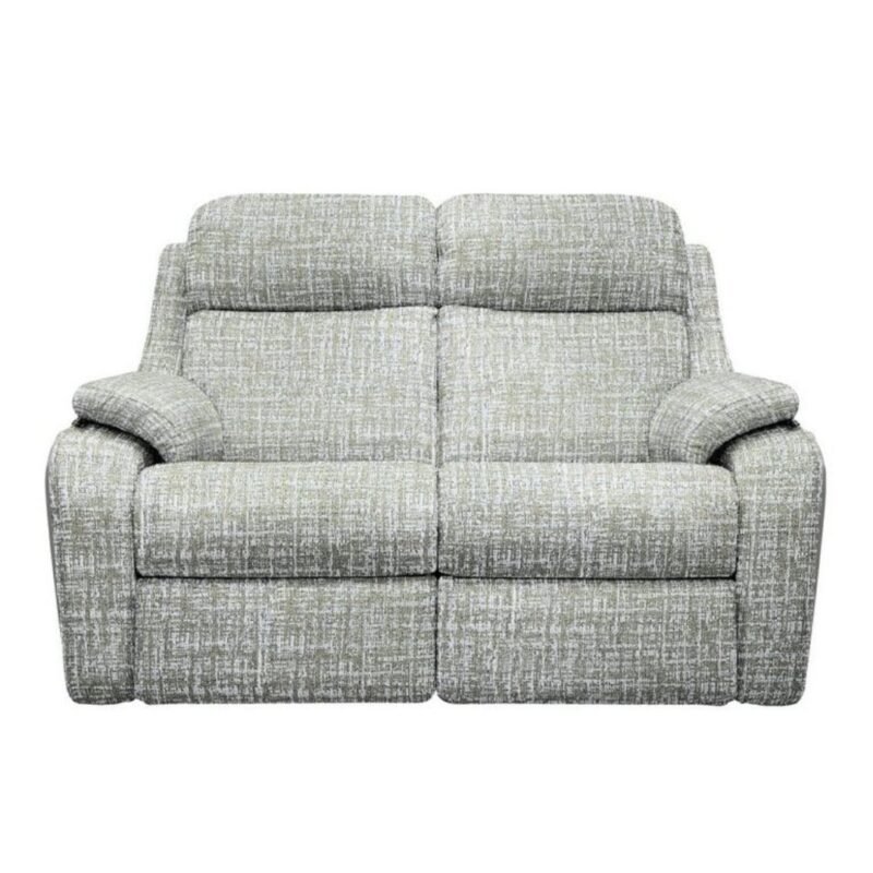 Kingsbury 2 Seater Fabric Power Recliner Sofa with Power Headrests