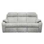 Kingsbury 3 Seater Fabric Power Recliner Sofa with Power Headrests