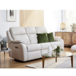 Kingsbury 3 Seater Leather Power Recliner Sofa with Power Headrests