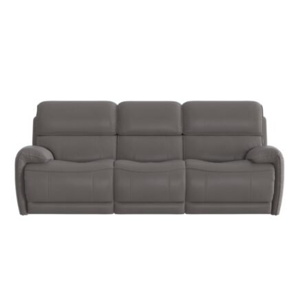 Link 3 Seater Leather Power Recliner Sofa with Power Headrests