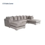 London U Shape Sofa Soft Chenille Truffle