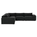 Marylebone Luxe Chenille Double Corner Sofa – Midnight Sky