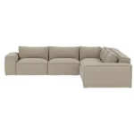 Marylebone Luxe Chenille Double Corner Sofa – Soft Truffle