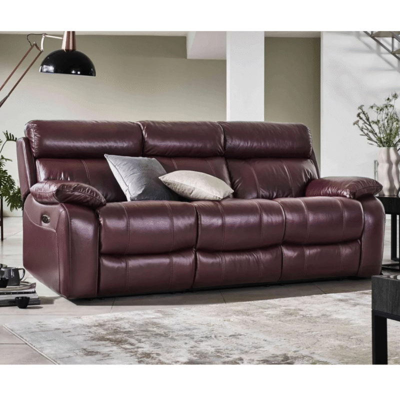 Moreno 3 Seater Leather Sofa