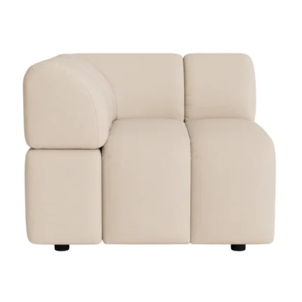 Nobu Soft Chenille Left Corner Piece Sofa – Soft Cloud