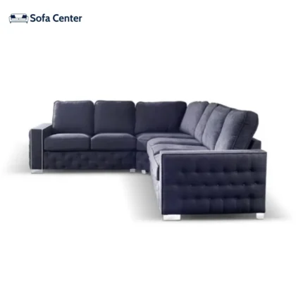 Olivia Corner Sofa 6 Seater Universal Corner Black