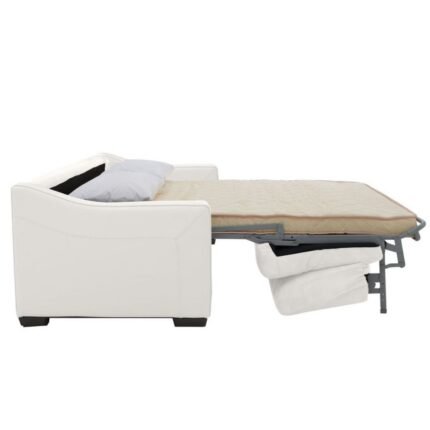 Optimus Leather Sofa Bed with Memory Foam Mattress