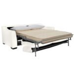 Optimus Leather Sofa Bed with Memory Foam Mattress