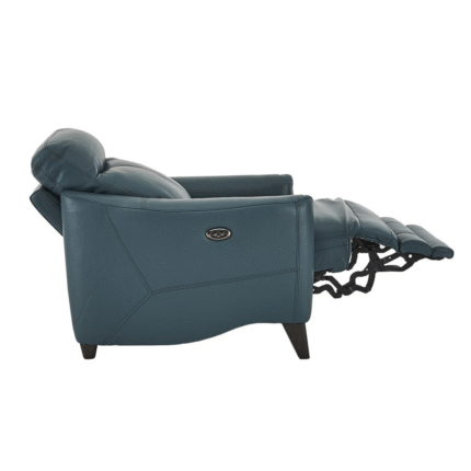 Compact Collection Petit 3 Seater Leather Power Recliner Sofa