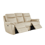 Snug 3 Seater Leather Power Recliner Sofa