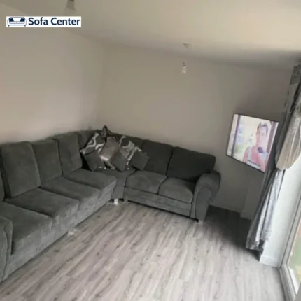 Vegas Corner Sofa 7 Seater Universal Full Back Grey